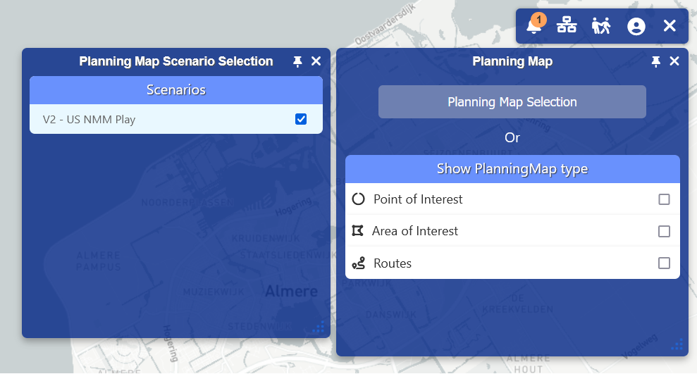 Planning Map Scenario