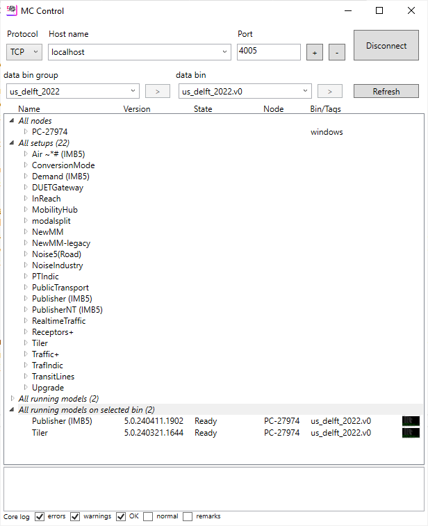 The user interface
